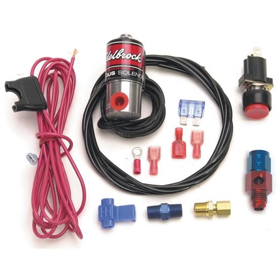 Edelbrock 72176 75 Nitrous System Purge Valve Kit, 4 AN