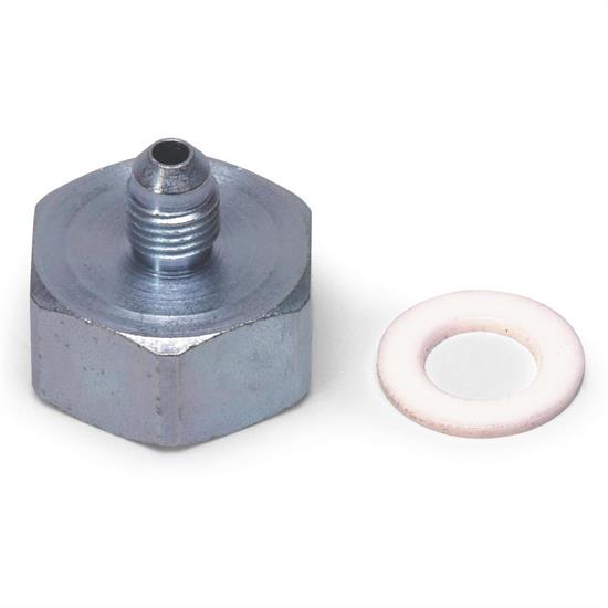Edelbrock 76505 Nitrous Oxide Fitting, 6 AN Bottle Nut Adapter