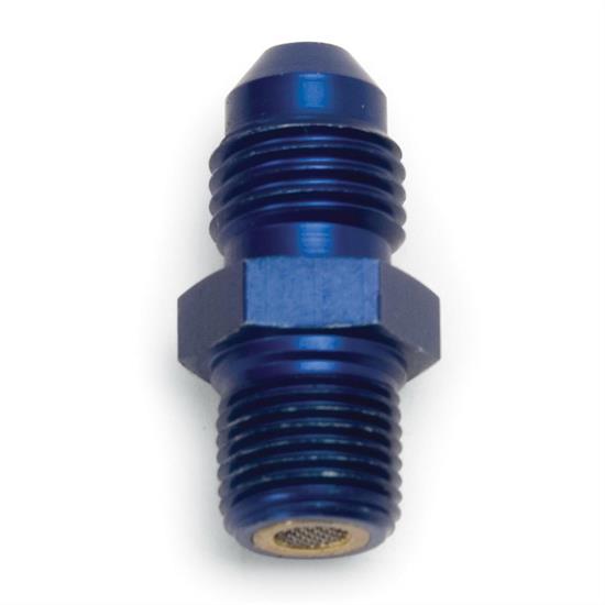 Edelbrock 76556 Nitrous Oxide Fitting, 1/8 in. NPT Male,Aluminum, Blue