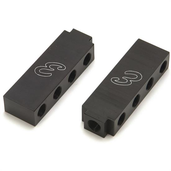 Edelbrock 76578 Nitrous Oxide Distribution Block, Black, 8 Outlets