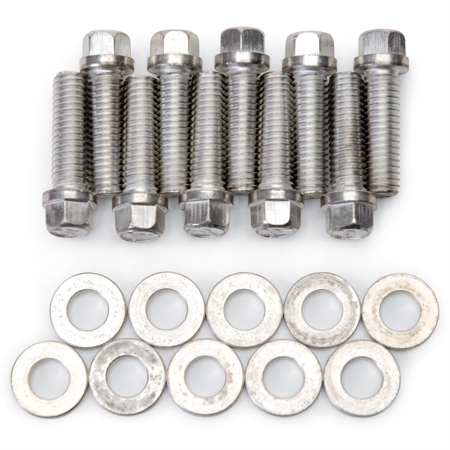 Edelbrock 8559 Intake Manifold Bolt Set, Steel, Pontiac V8