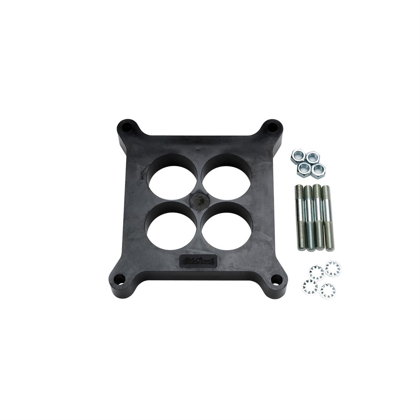 Edelbrock 8711 4 Barrel Carburetor Spacer, phenolic, 1 Inch