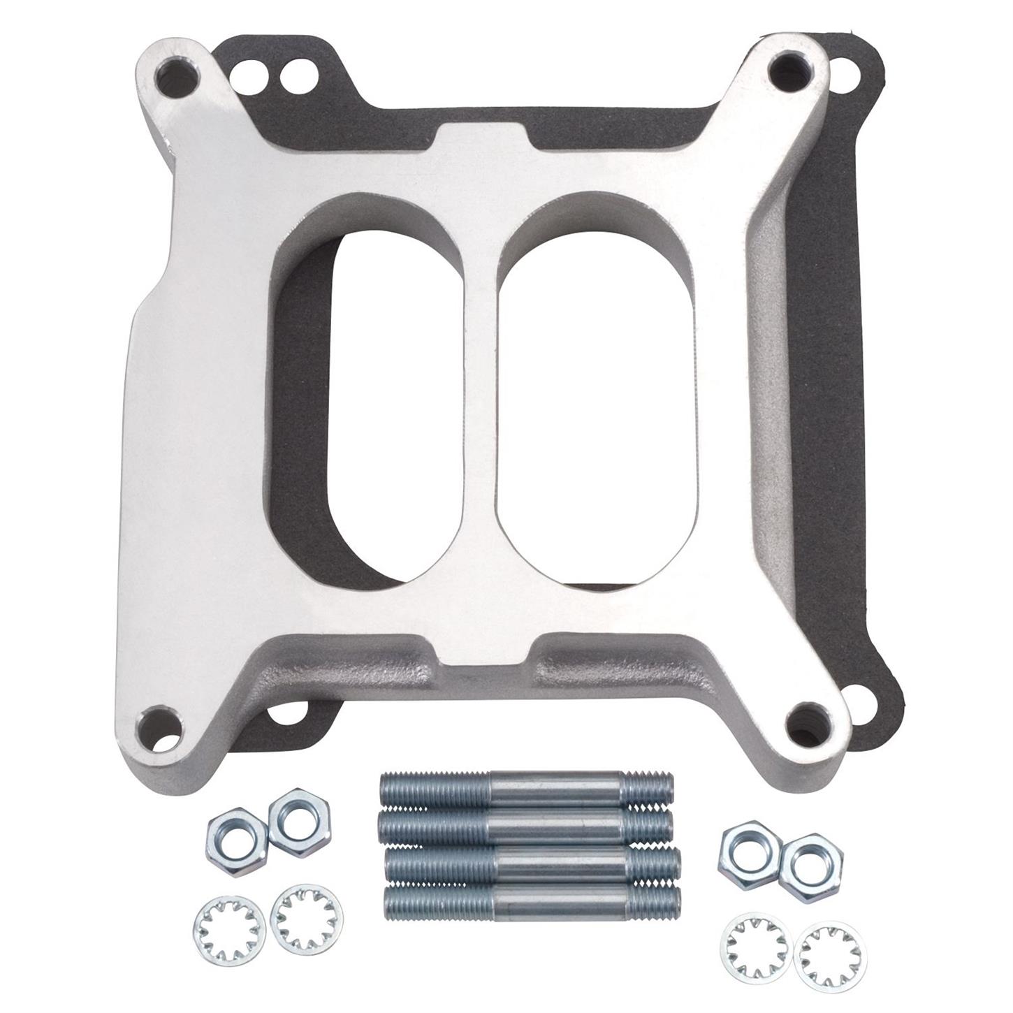 Edelbrock 8714 4 Barrel Carburetor Spacer, Aluminum, 1 Inch
