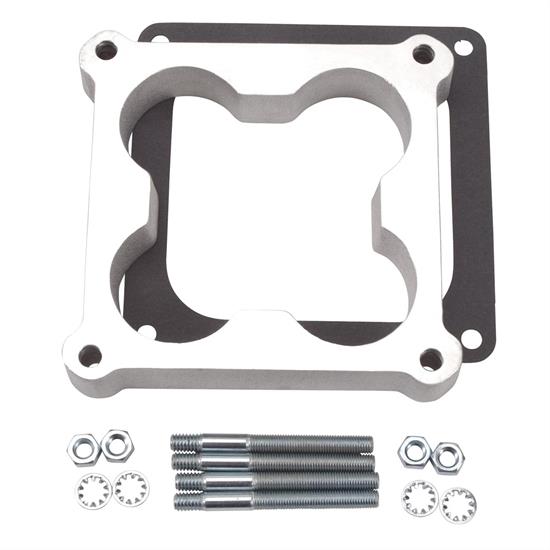 Edelbrock 8718 4 Barrel Carburetor Spacer, Aluminum, 1 Inch