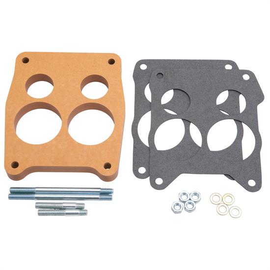 Edelbrock 8726 4 Barrel Carburetor Spacer, Wood, 0.750 Inch