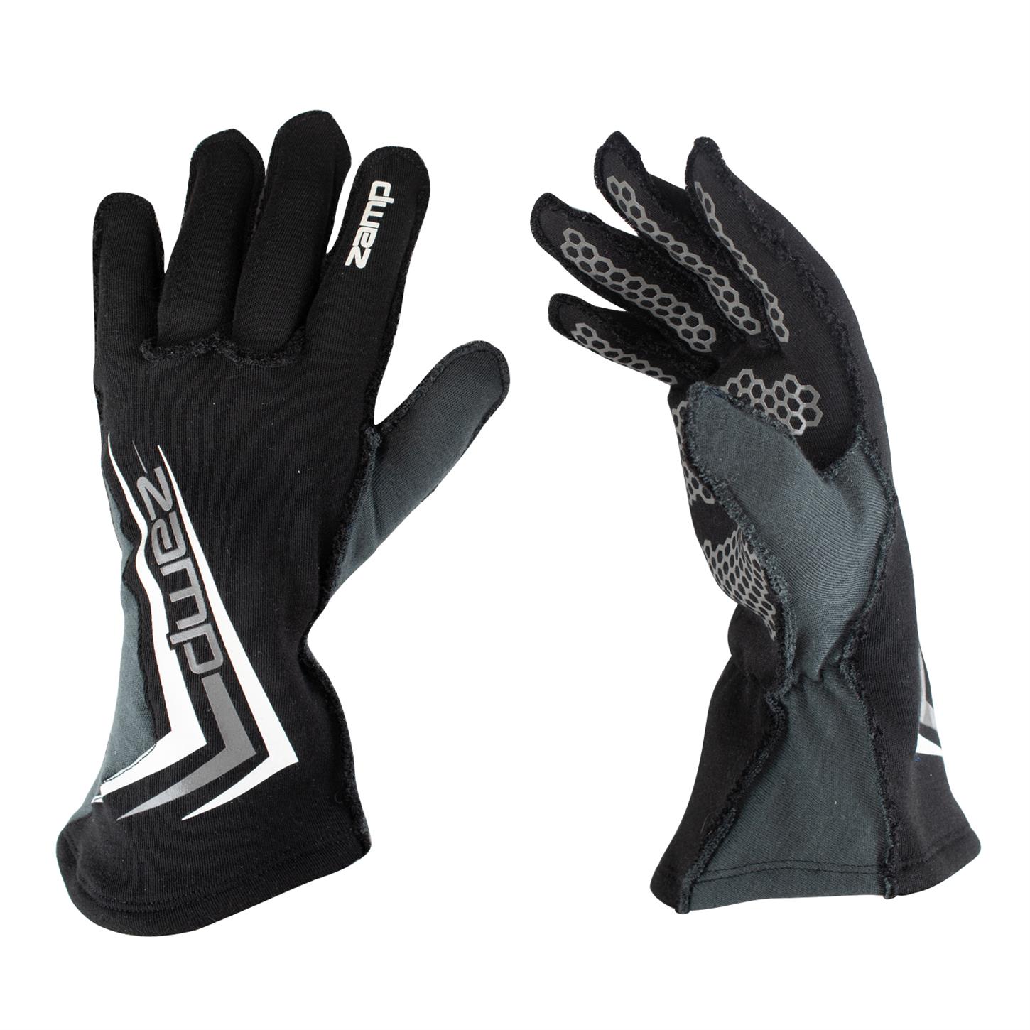 ZAMRG20003L ZR-60 Race Gloves - Black - Large