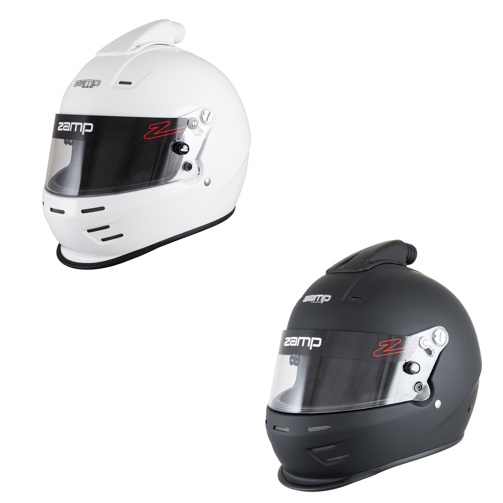 Zamp H782A03FS RZ-38 Racing Helmets, SA2025, Matte Black, Small