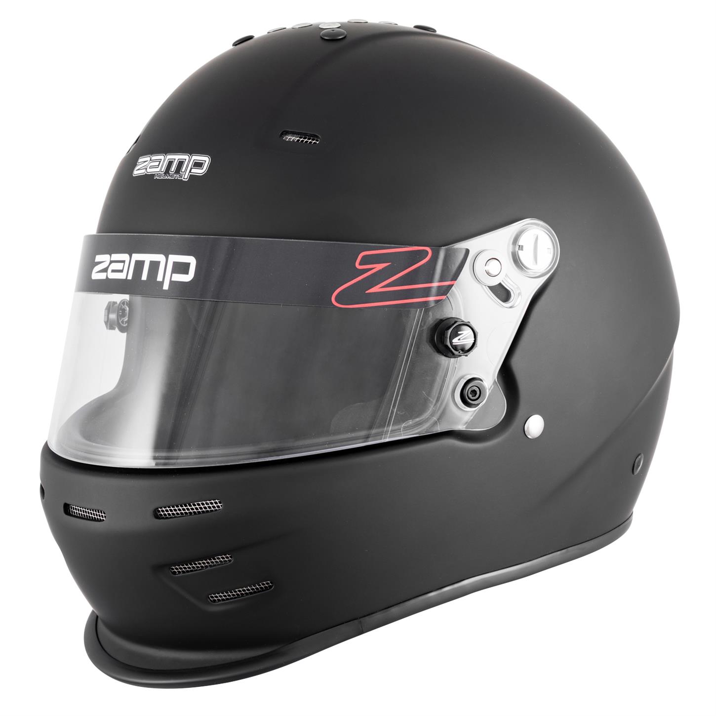 Zamp H78203FXL RZ-38 Racing Helmets, SA2025, Matte Black, XL
