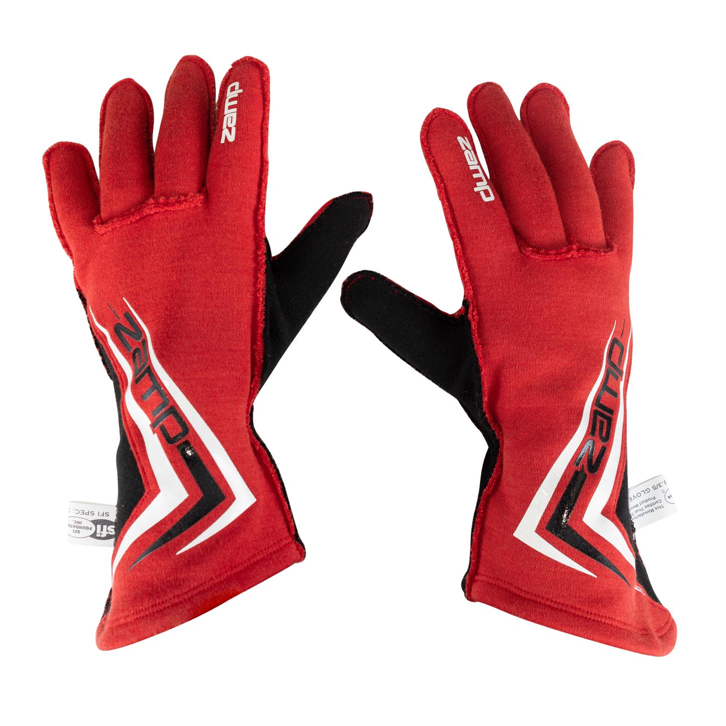 Zamp ZR-60 SFI 3.3/5 Race Gloves Black, Blue, Red, Or White