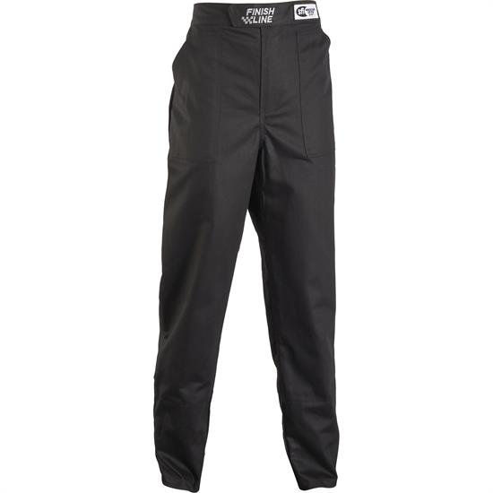 Finish Line One-Layer SFI-1 Premium Racing Suit Pants, Black XXXL