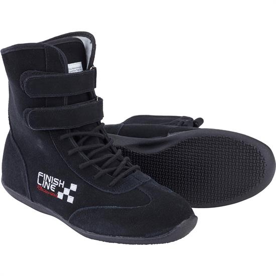 SFI 3.3/5 Racing Shoes - Red Hightop Flexible Leather Driving Shoes For Motorsports