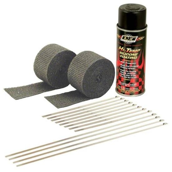 DEi 010330 Motorcycle Exhaust Pipe Wrap Kit, Black