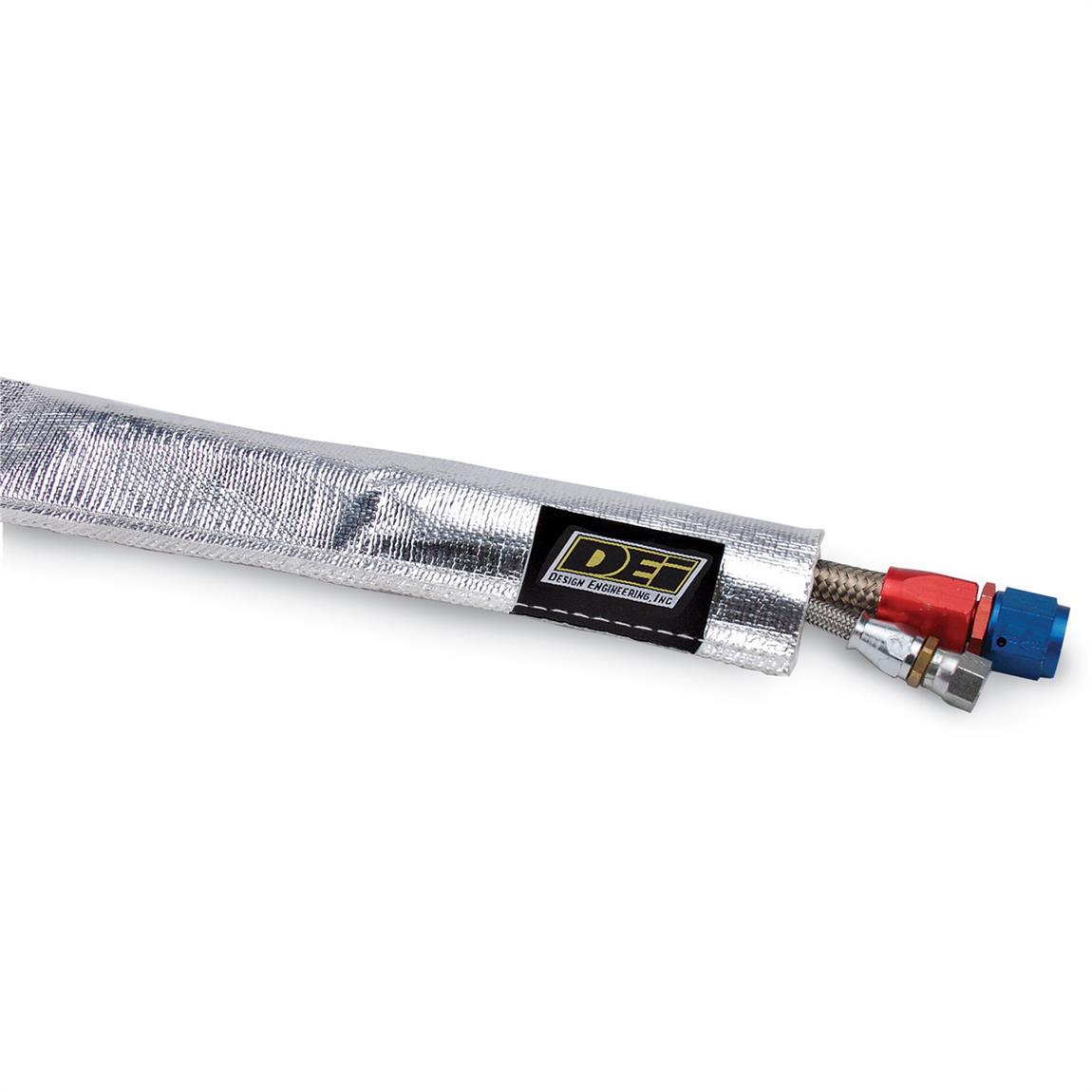 DEi 010418 Heat Sheath Sewn Aluminized Line Sleeving, 1/2 x 36 Inch