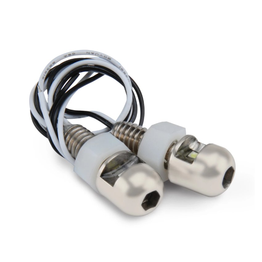 DEi 030302 LED Lite'N Boltz License Plate Lighting Kit, Dome, 2 Piece