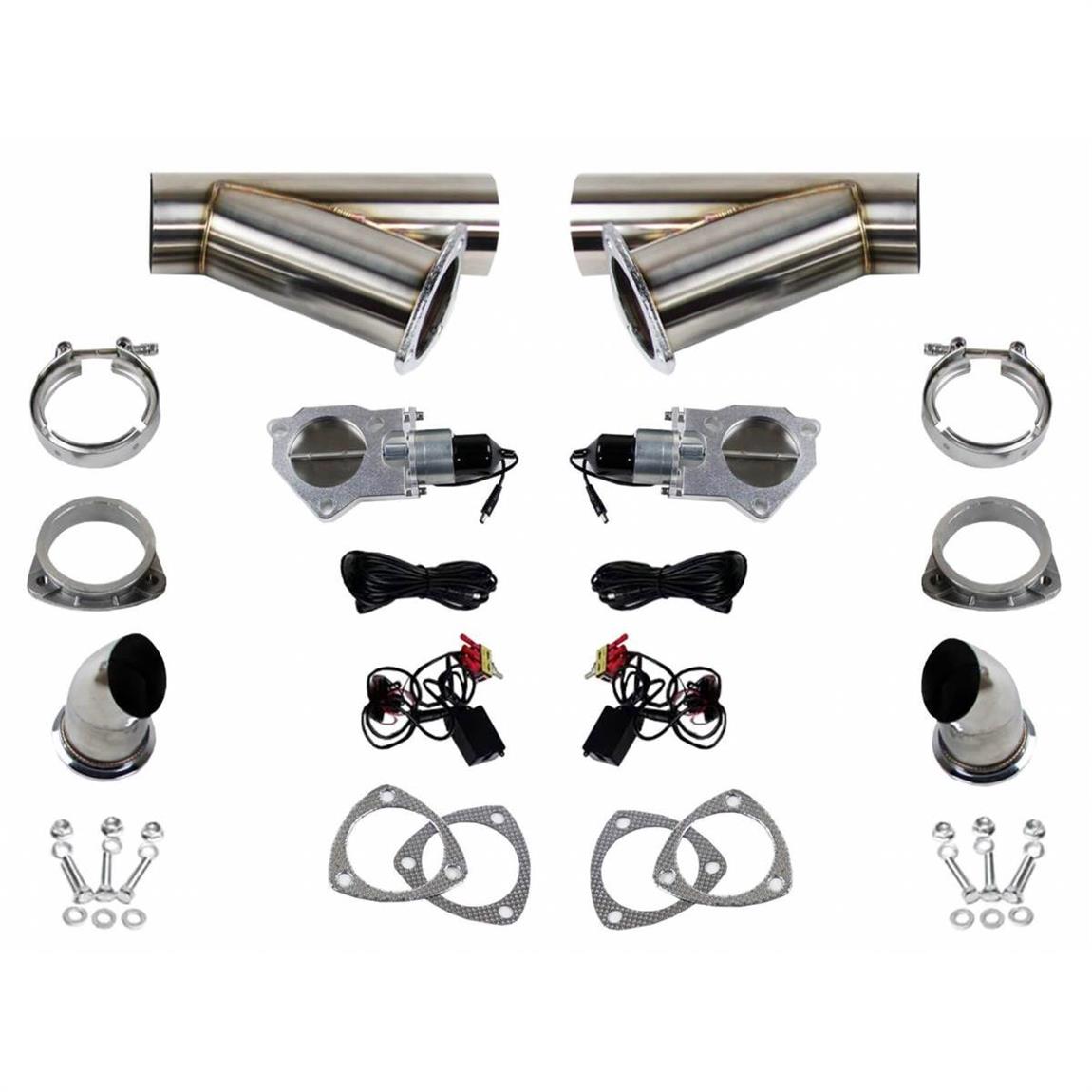 Granatelli Motor Sports 307530K Weld In Exhaust Cutout Kit, 3 In