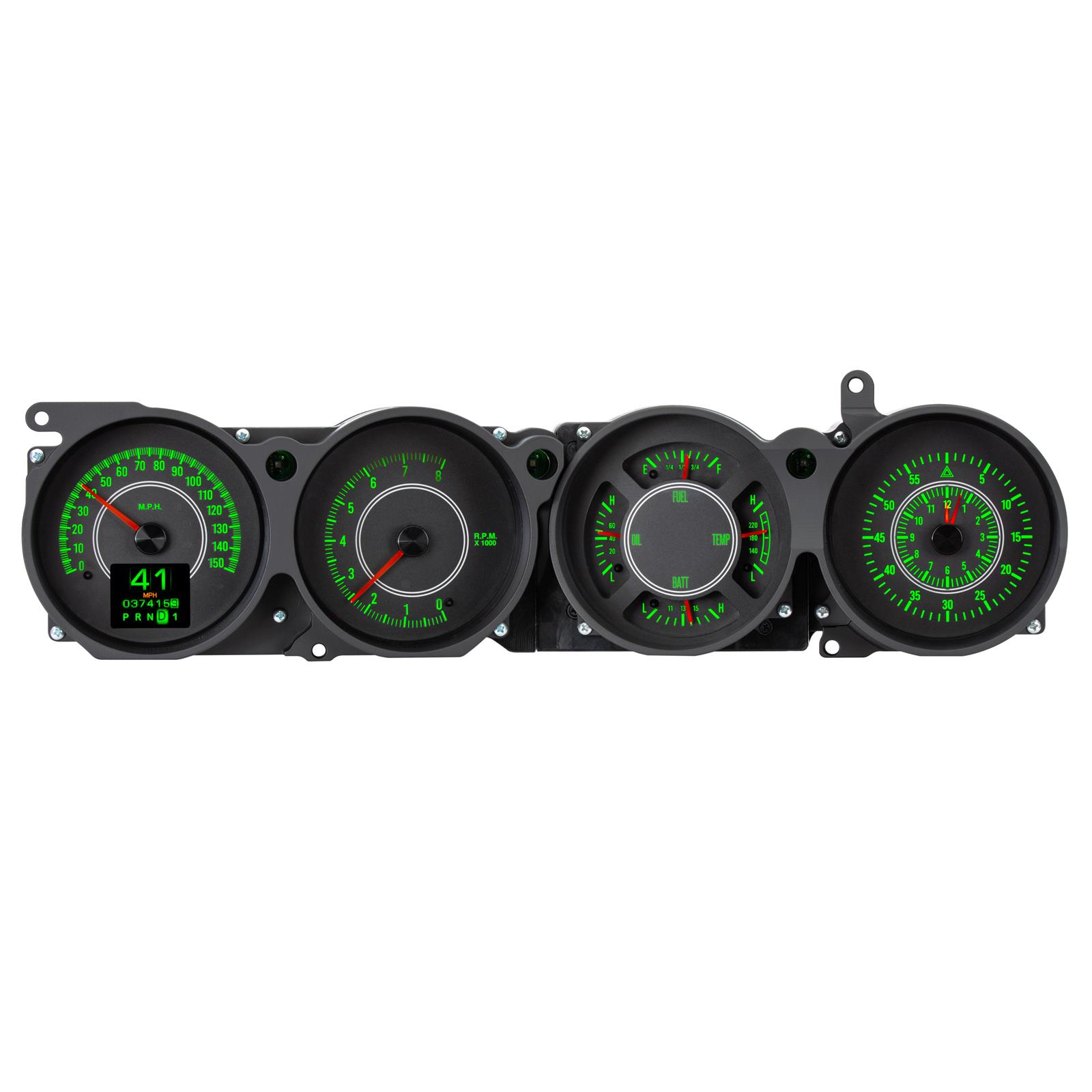 BD RMフルセット Dakota Digital MTX-70D-CLG 70-74 MOPAR E-Body RTX Gauges, Metric