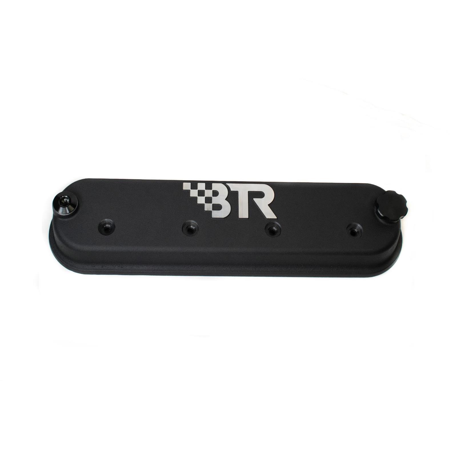 BTR VCA01BLK Valve Covers, Black, No Coil Mount, GM LS Engine