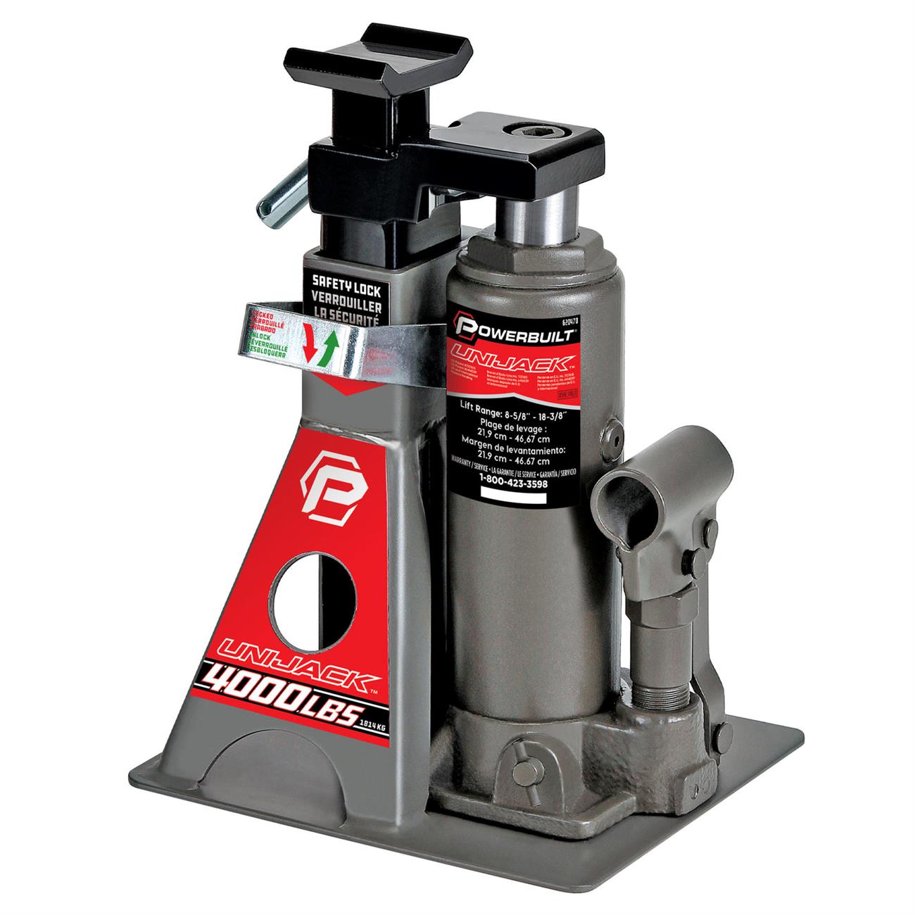 Powerbuilt 620470 Unijack Bottle Jack/Jackstand, 2 Ton | eBay