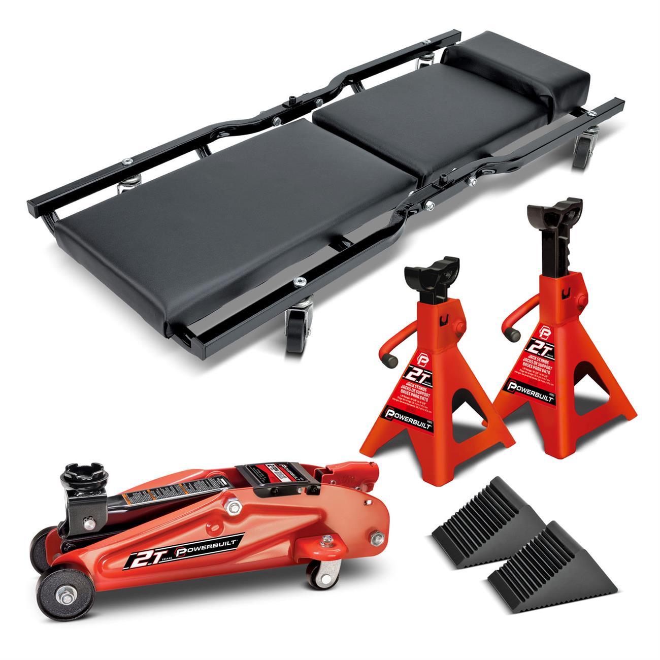 「Pretender 専用　パワーシュラフ」 Powerbuilt 640816 Floor Creeper and Jack Set, 6 Piece