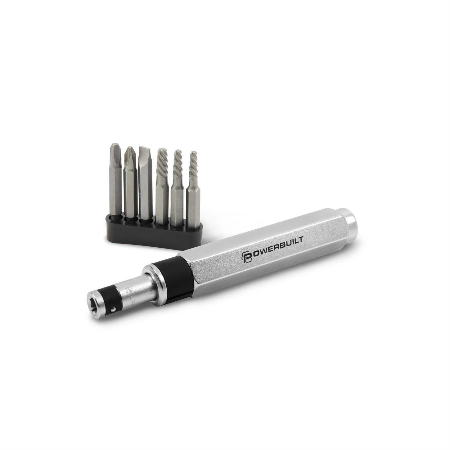 Powerbuilt 647767 7 Piece Mini Impact Drive And Extractor Set