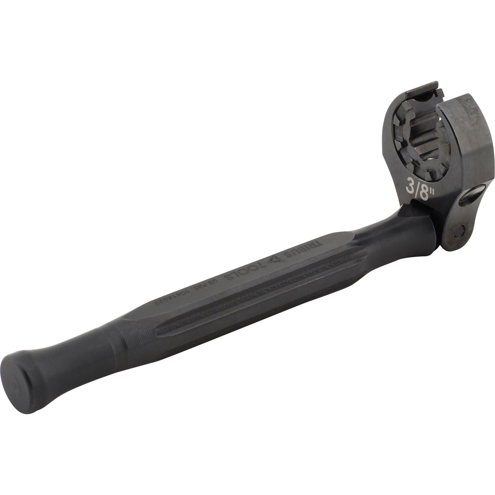 Tribus Tools Ratcheting Flare Nut Wrench Set, 3/8, 7/16, 1/2 Inch