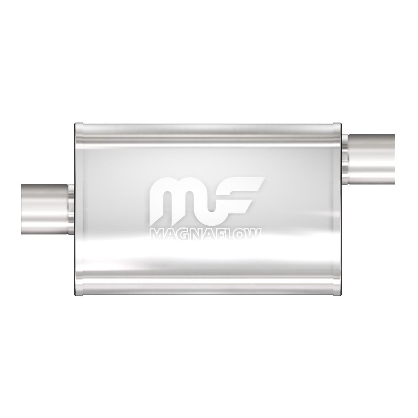 MagnaFlow 11226 4x9 Inch Oval Center/Offset Stainless Muffler