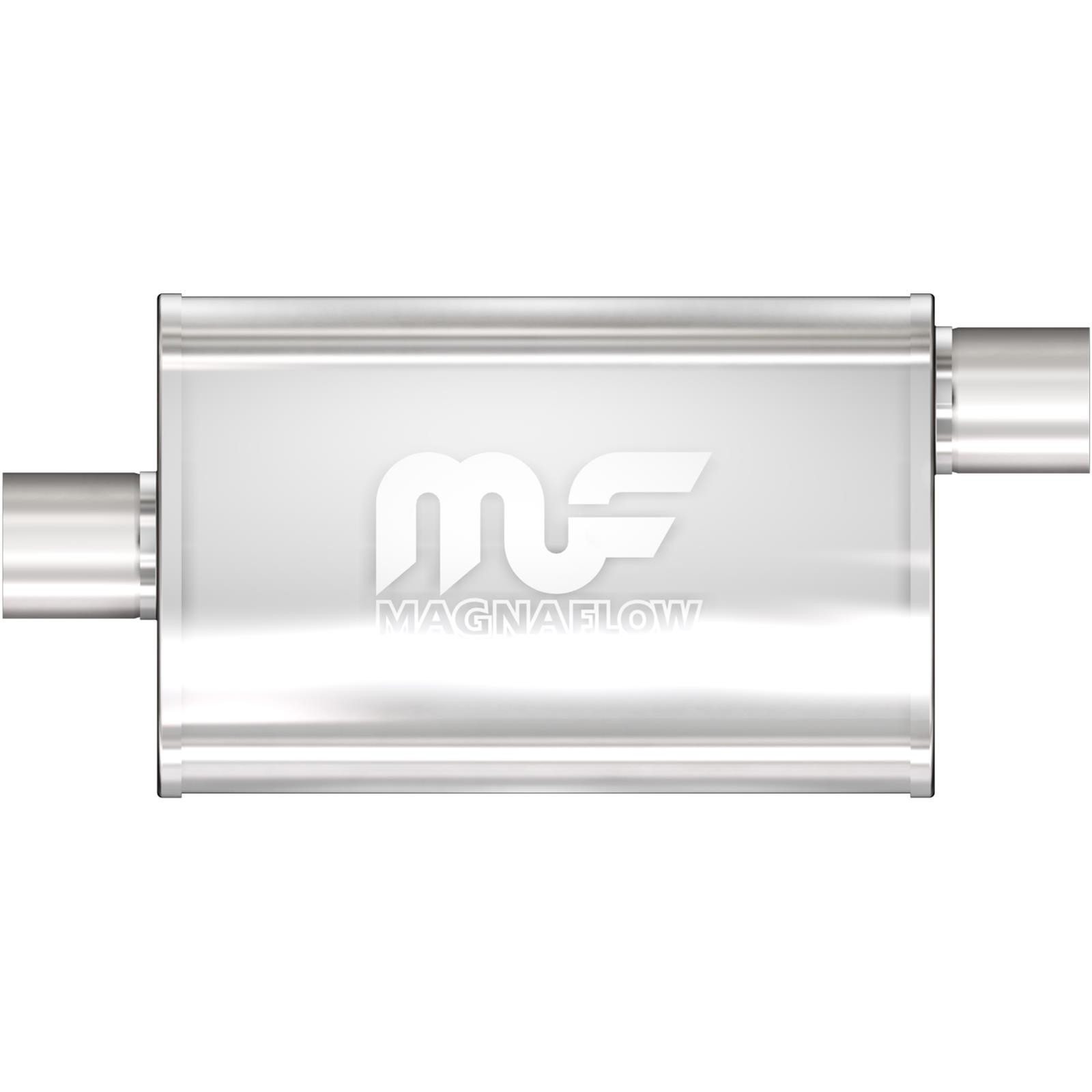 M66-11259 Universal 4 x 9 ft. Satin Stainless SteelNatural Performance Mufflers