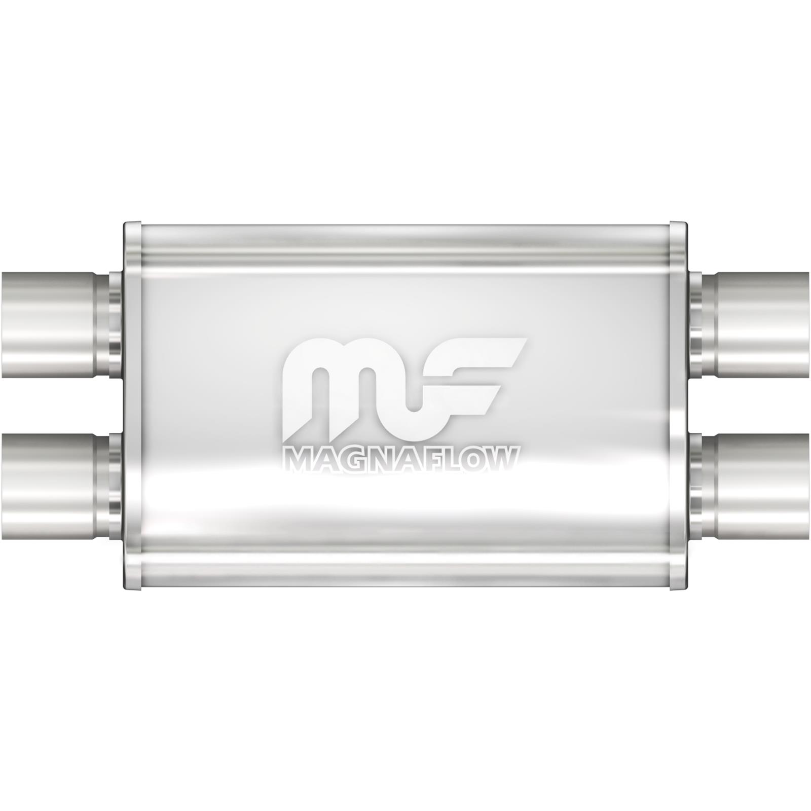 MagnaFlow 11386 4 Inch x 9 Inch Oval Dual/Dual Stainless Muffler