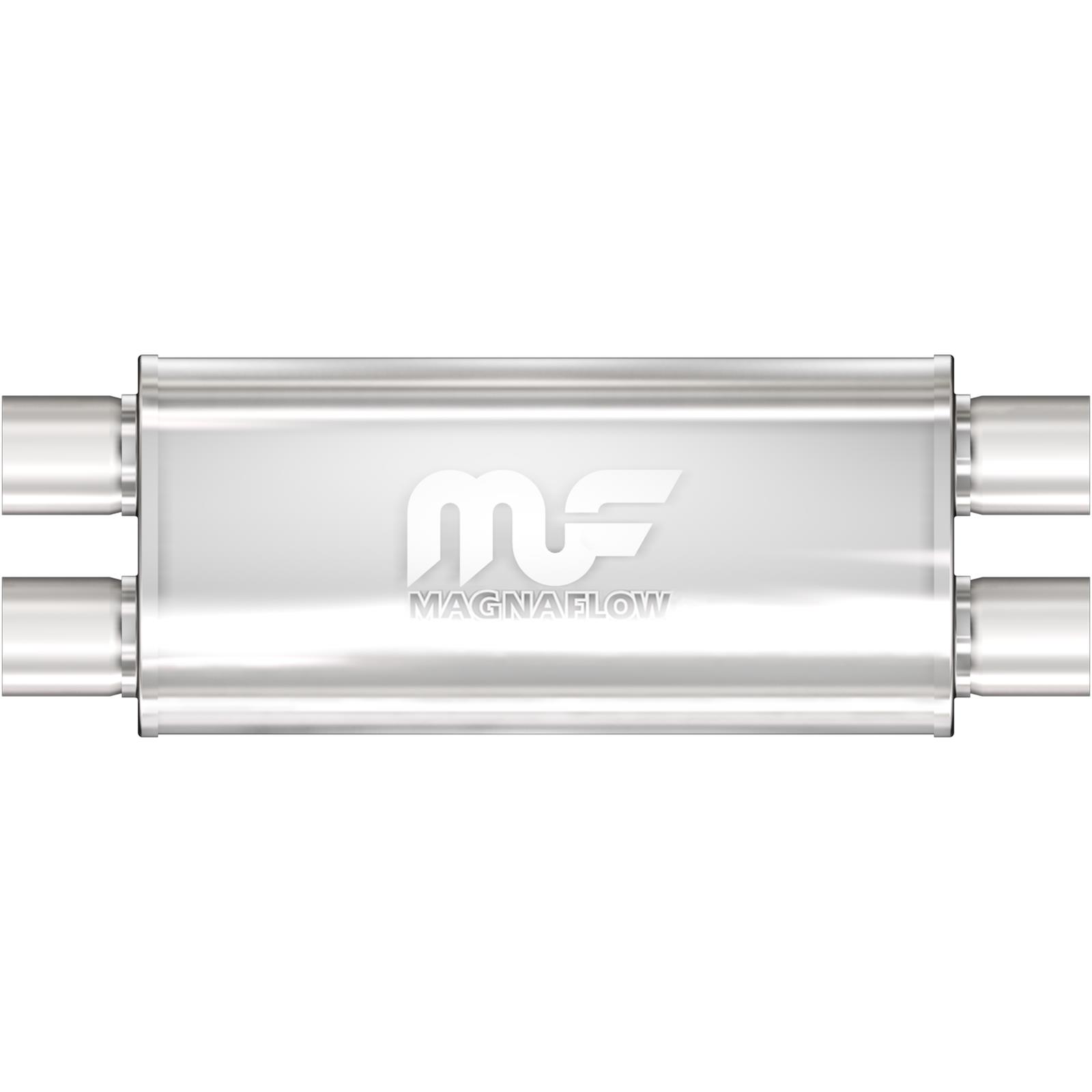 MagnaFlow 12468 5 Inch x 8 Inch Oval Dual/Dual Stainless Muffler