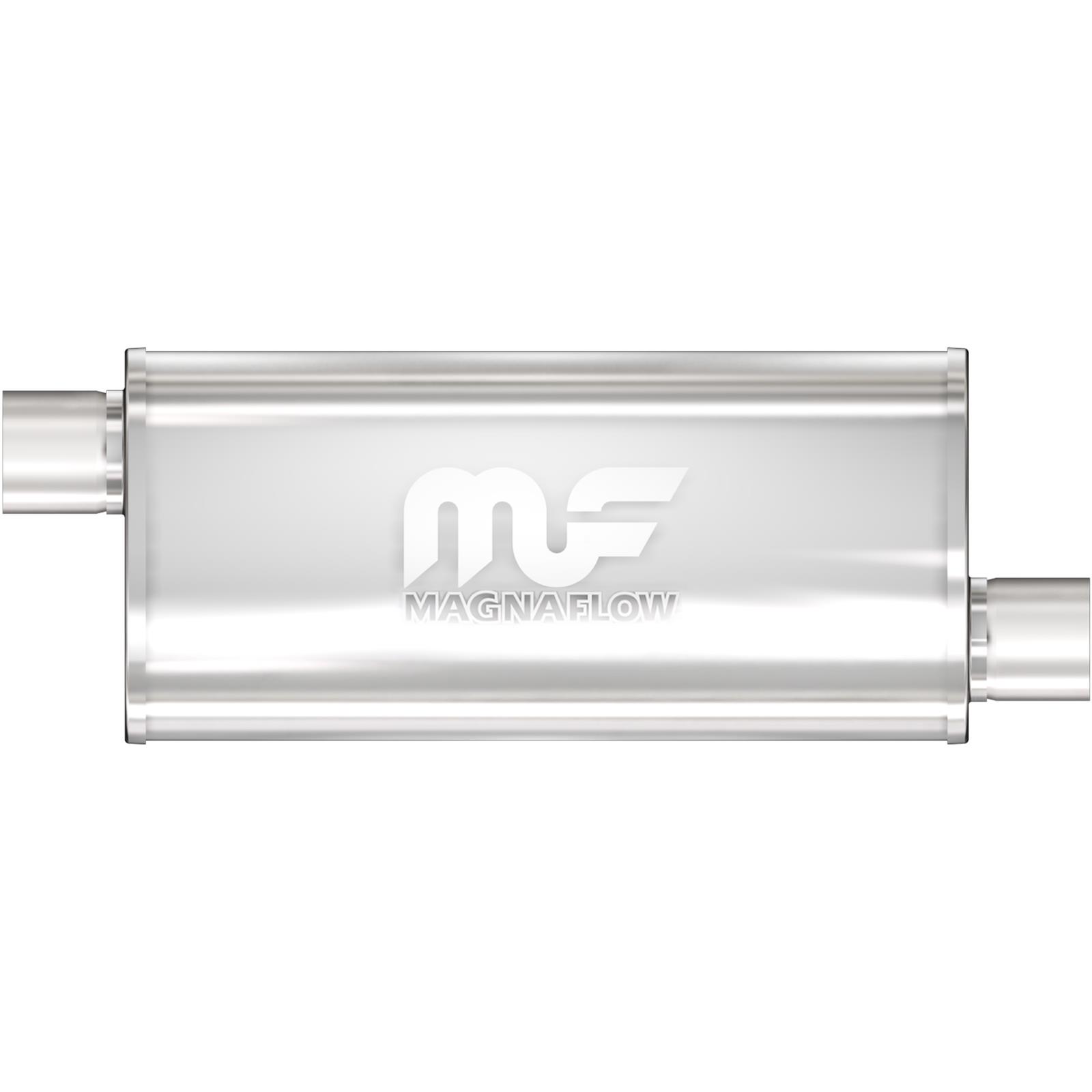 MagnaFlow 14239 5x8 Inch Oval Offset/Offset Stainless Muffler