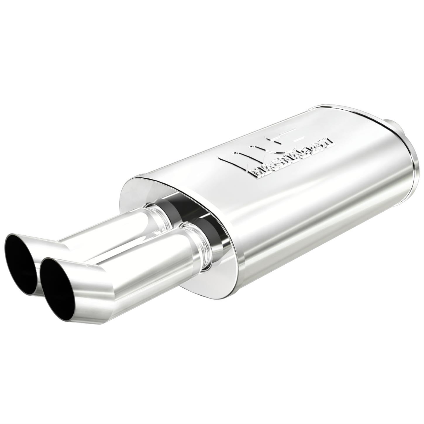 2.25/" IN 4/" OUT MagnaFlow 14807 Polished Street Muffler w// Dual Tips