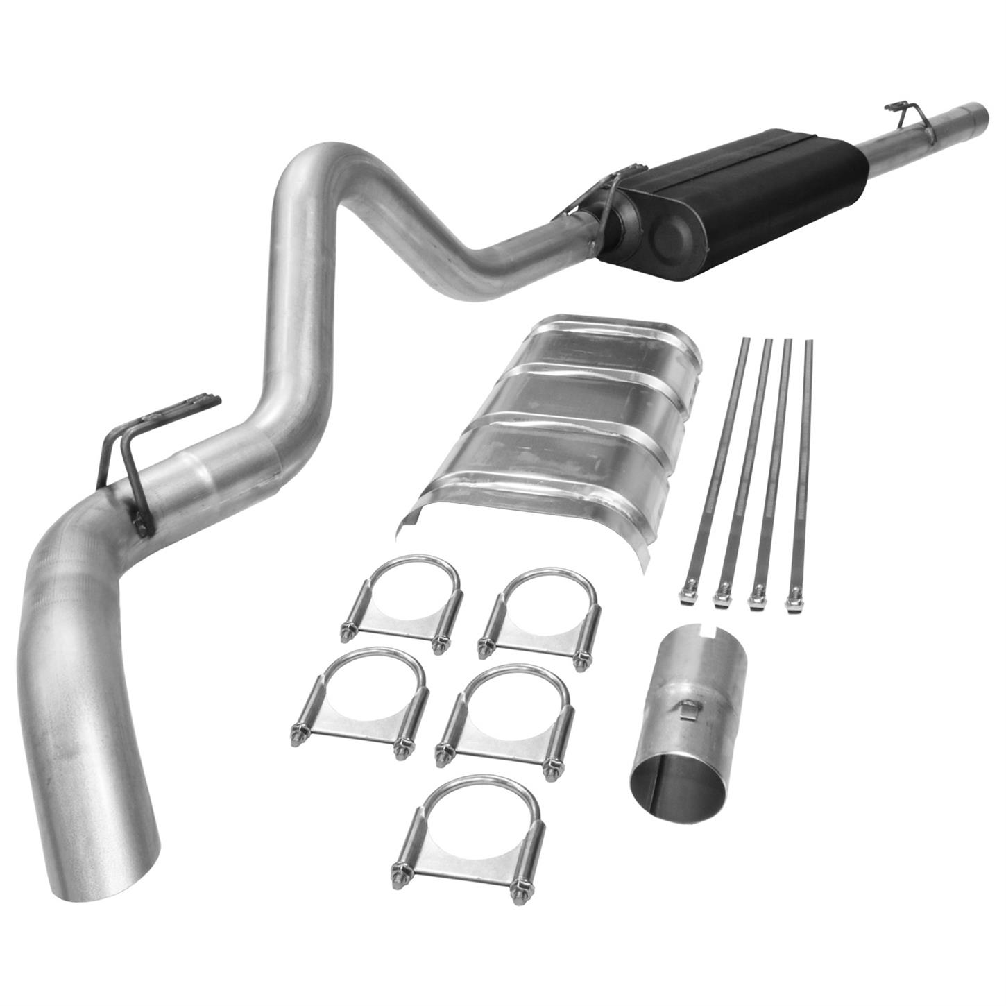 FLO17126 3 in. Tailpipe Force II Cat-Back Exhaust System for 1988-1992 GM Fullsize Truck - Aluminized