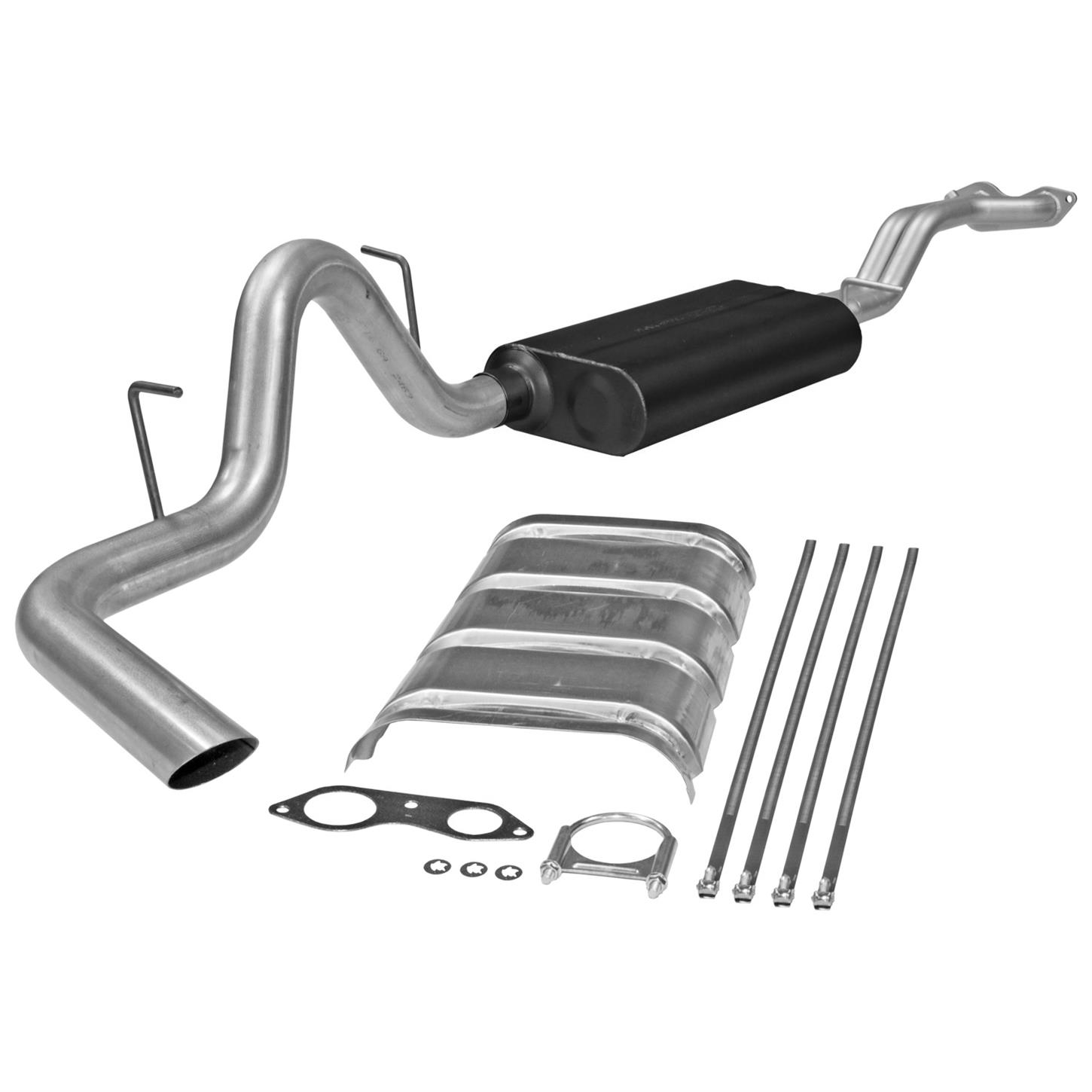17166 Force II Cat-Back Exhaust System for 96-99 Tahoe & Yukon - Single Side Exit