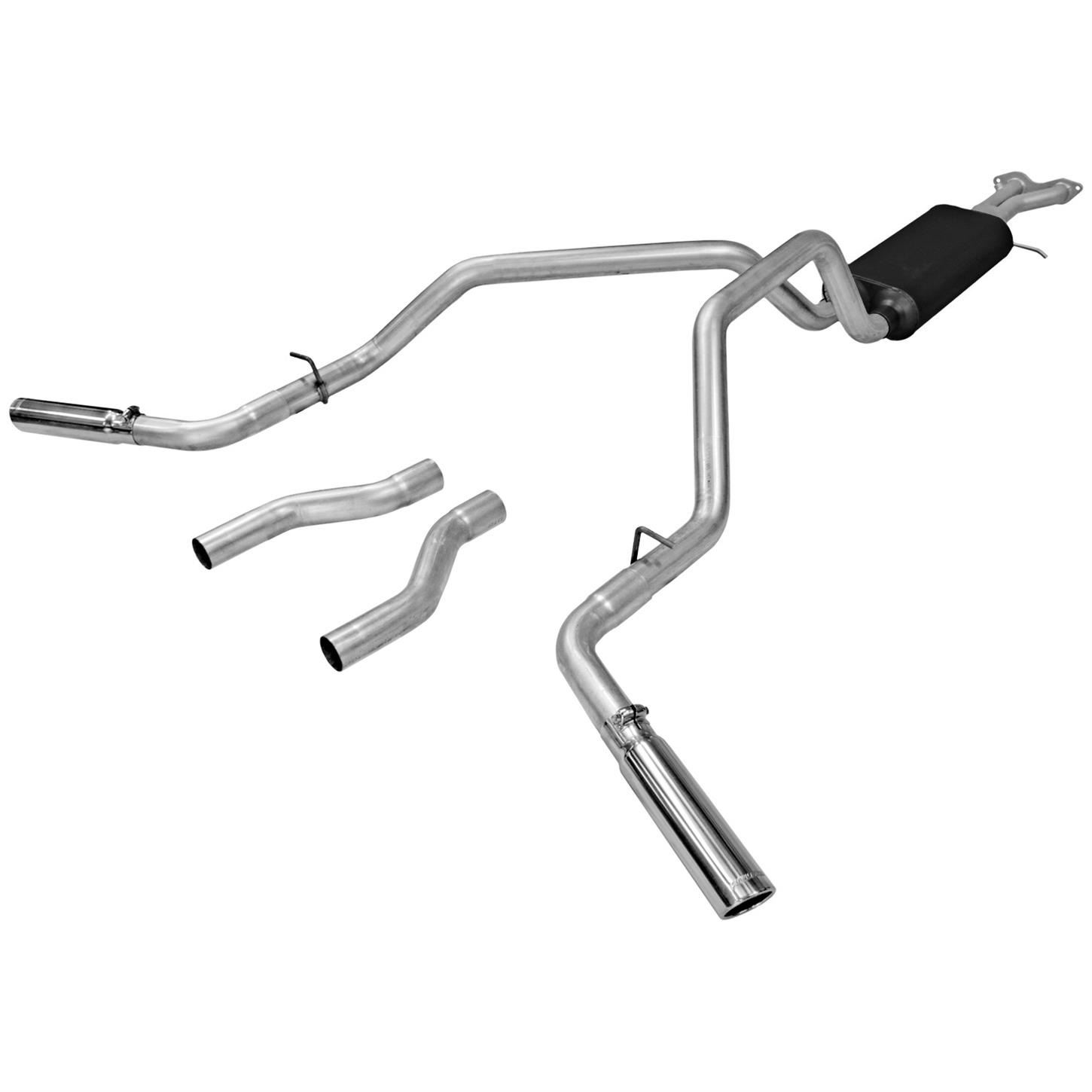 Flowmaster American Thunder Cat Back Exhaust System With 70 Series Big Block Muffler