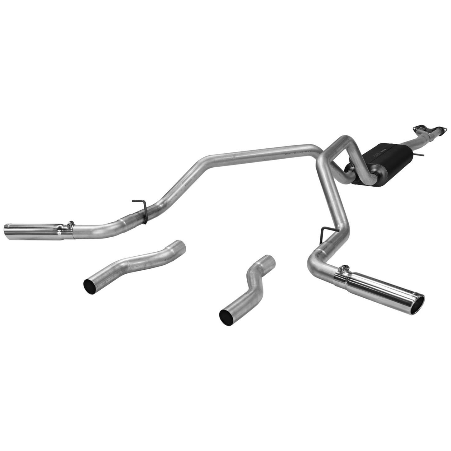 Flowmaster American Thunder Cat Back Exhaust System With 70 Series Big Block Muffler