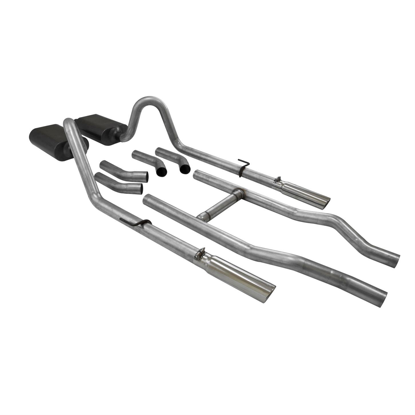Flowmaster American Thunder Header Back Exhaust System With Super 40 Series Muffler
