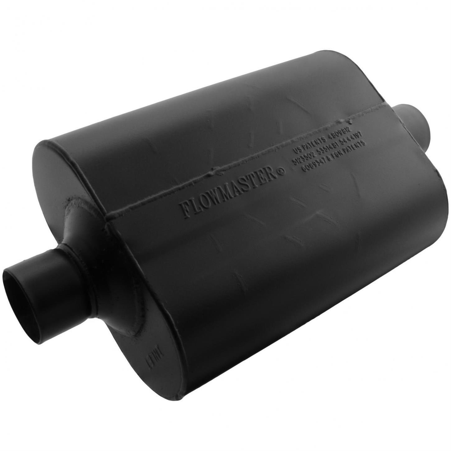 Flowmaster 942540 40 Series Delta Flow Muffler 2.5/" Center Inlet//Center Outlet