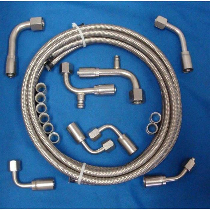 TBI HK11XL Extra Length Beadlock A/C Hose Kit – For Muscle Cars