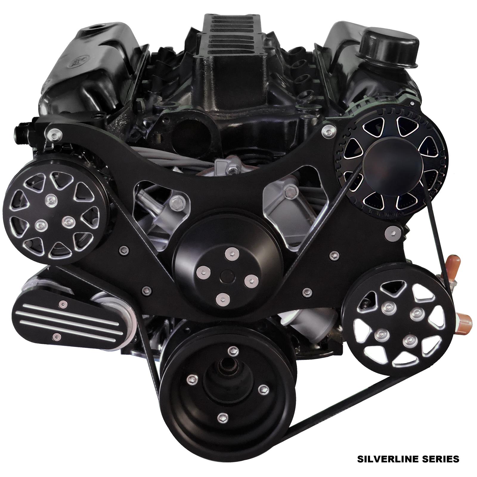 All American Billet FDS-SBF-201 Silverline Serpentine Kit, SBF