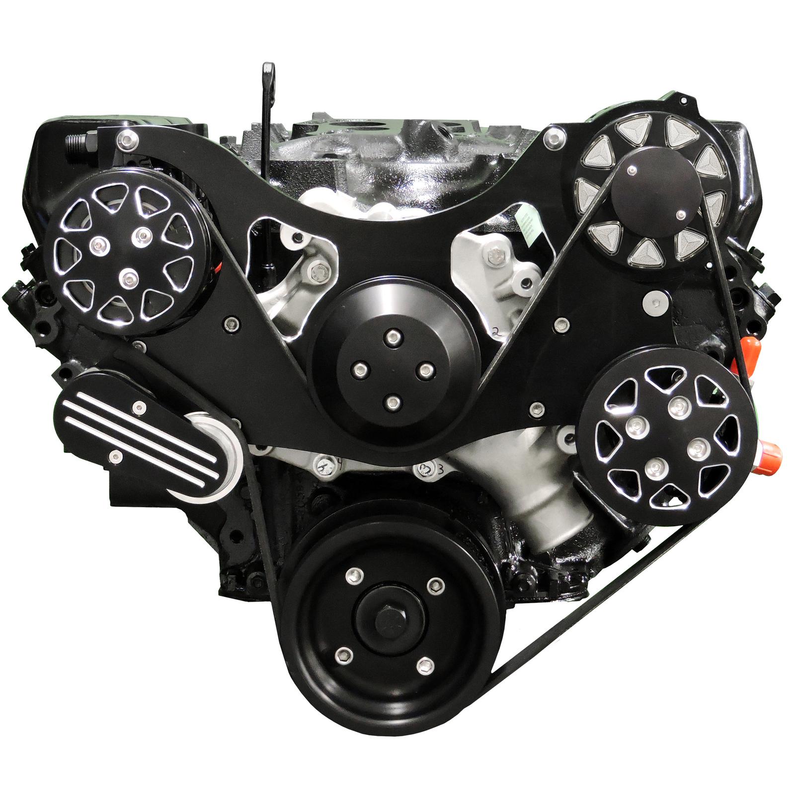 All American Billet FDSBBF201FF Serpentine Kit, B/B Ford, FF