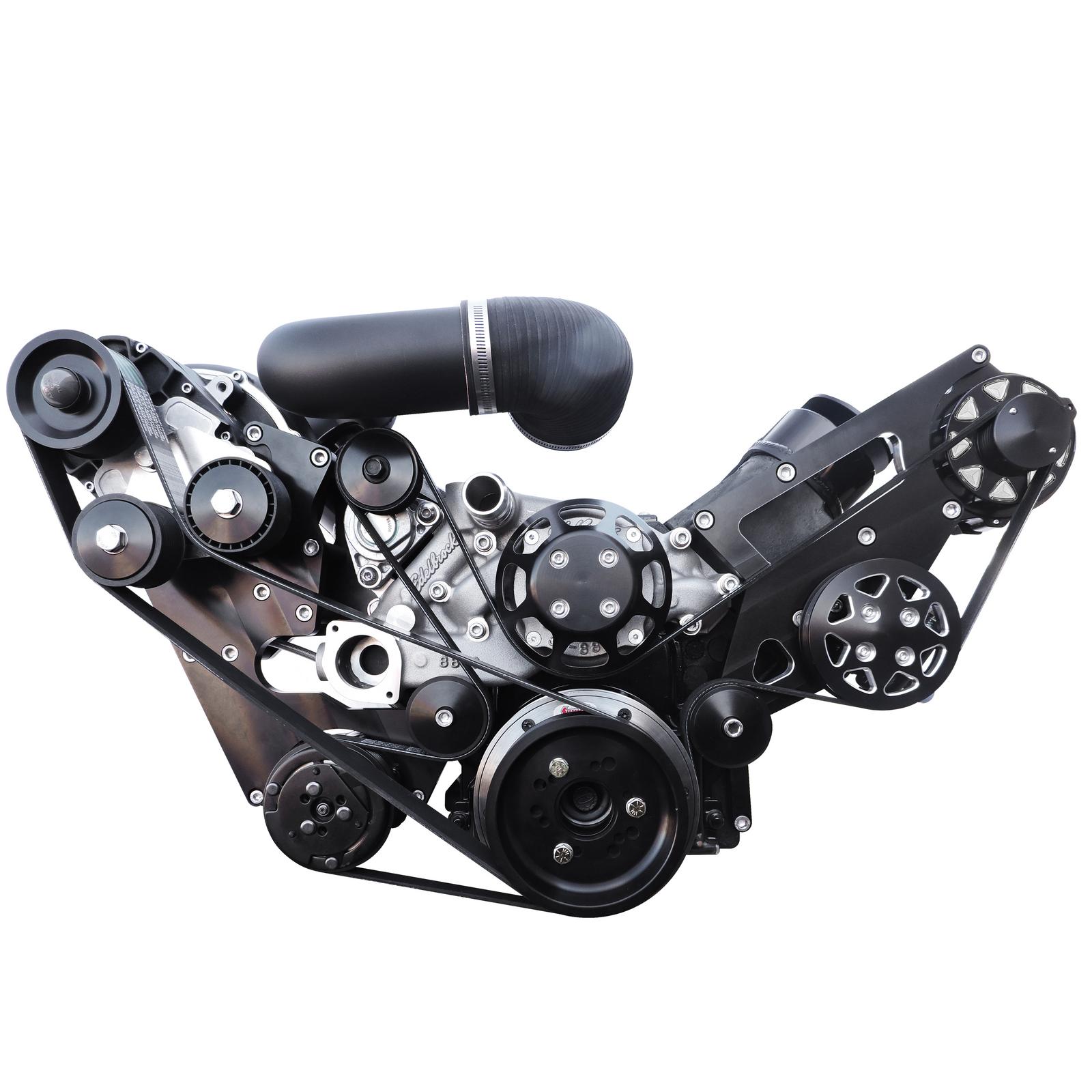 All American Billet FDSBBF253CPFF Serpentine Kit, BB Ford CPF