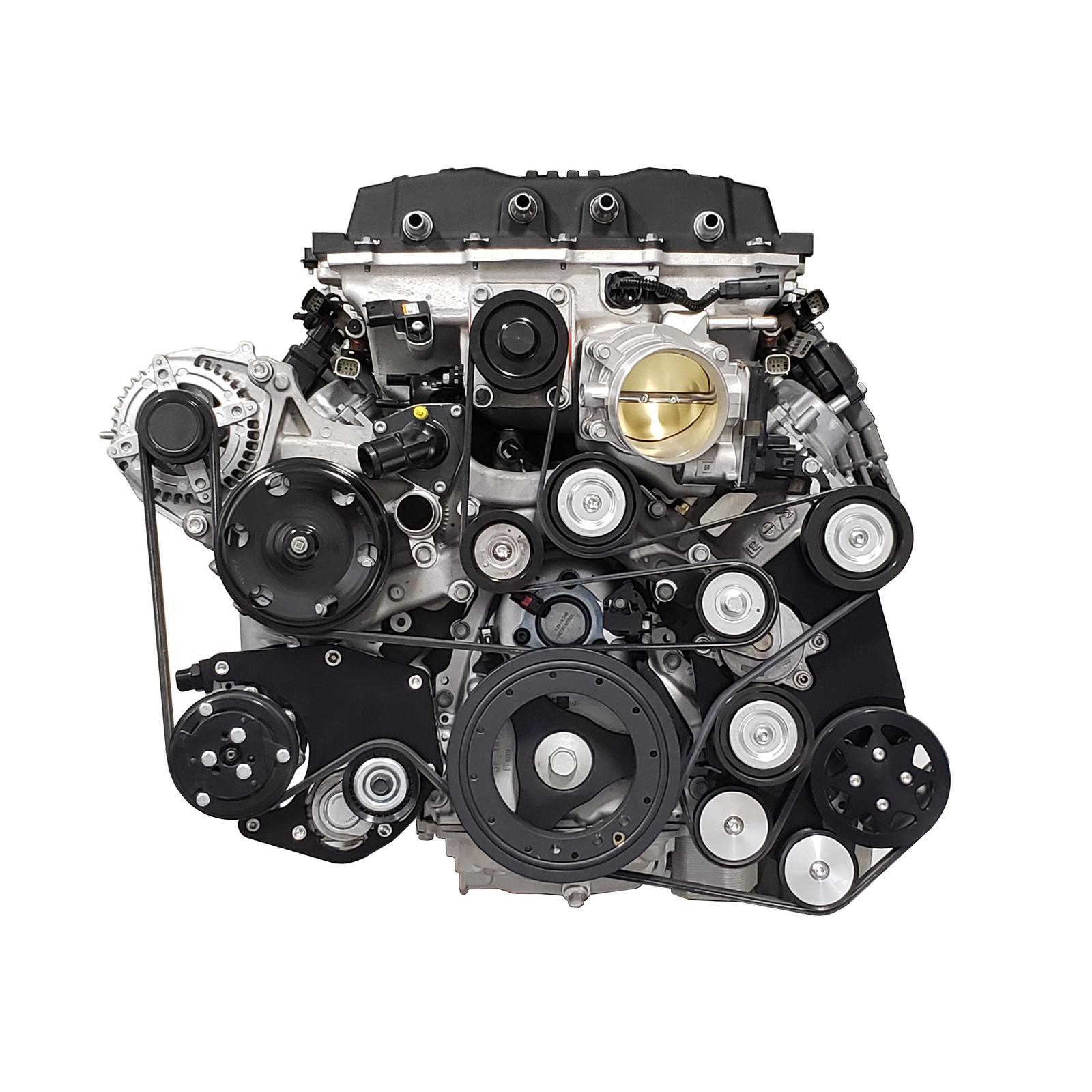 All American Billet FDS-FE-202-CP-FF Serpentine Kit, Ford FE, CPF