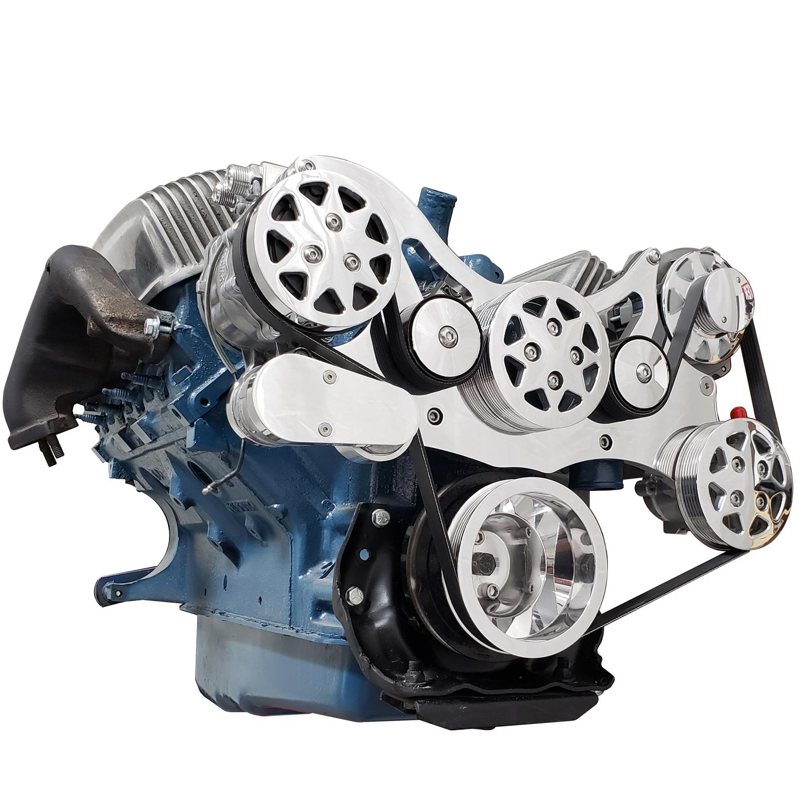 All American Billet FDS-FYB-151 Ford Y-Block Serpentine System