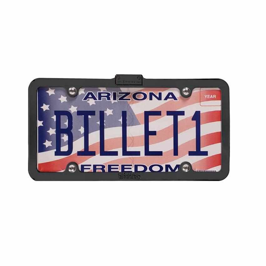 All American Billet LPF-A01-B Lighted License Plate Frame