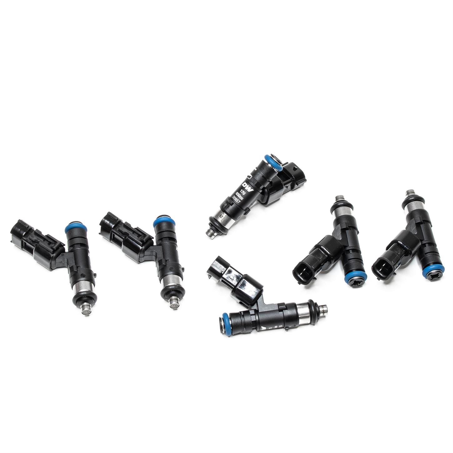 17U-06-0650-6 650Cc Top Feed Injectors for 2003-2015 350Z & 370Z G35 & G37, 2004-2005 GTI R32 & 1998-2002 NEO RB25DET