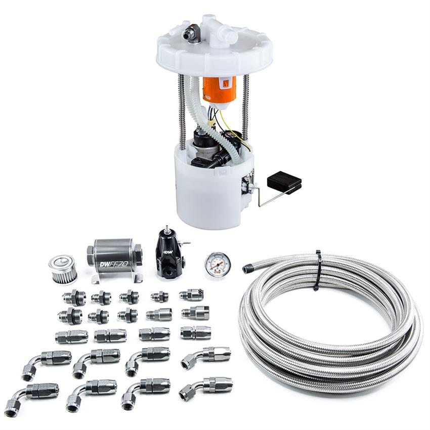 9-401-607-7041 Pump Module & Return Kit with CPE Fuel Lines for 2006-2011 Honda Civic Si K20 DW400