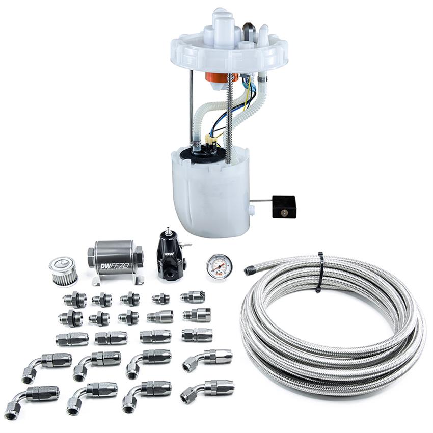 9-401-607-7042 DW400 Pump Module & Return Kit with CPE Fuel Lines for 2012-2015 Honda Civic Si & 2013-2015 Acura ILX