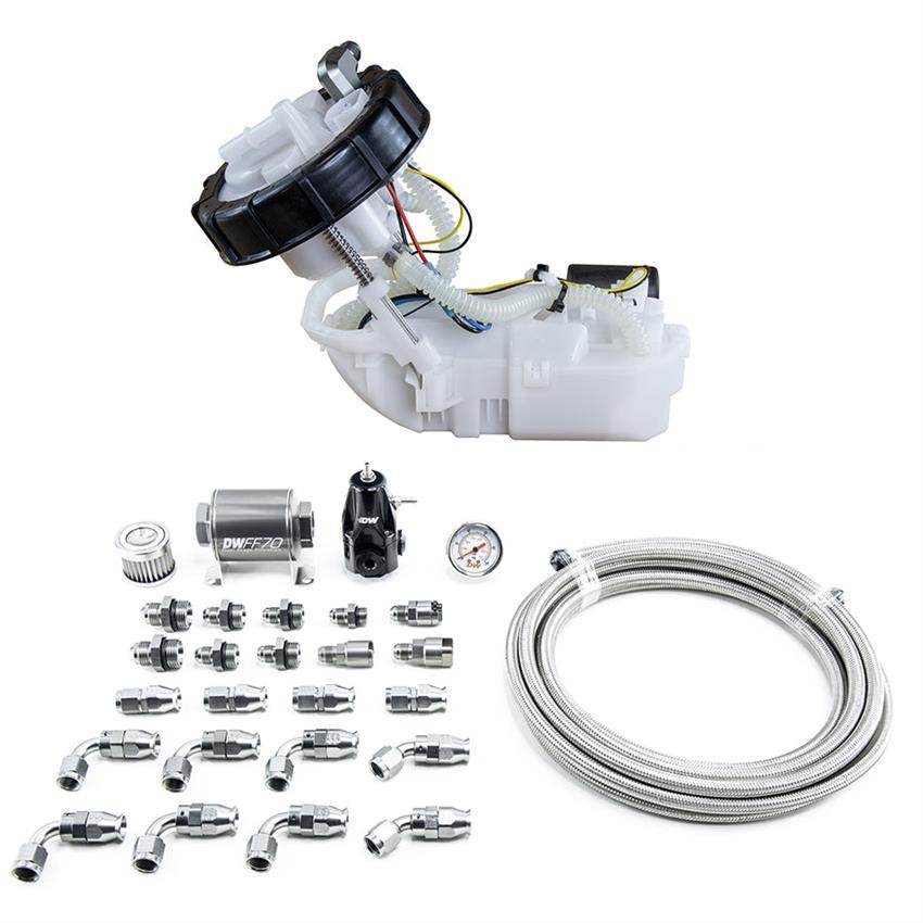 9-401-608-7040 DW400 Pump Module & Return Kit with PTFE Fuel Lines for 2001-2005 Honda Civic, 2002-2006 Acura RSX