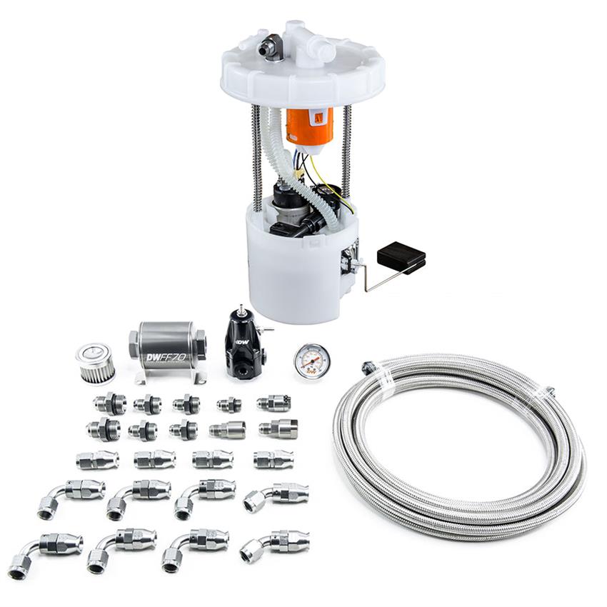 9-401-608-7041 DW400 Pump Module & Return Kit with PTFE Fuel Lines for 2006-2011 Honda Civic SI K20