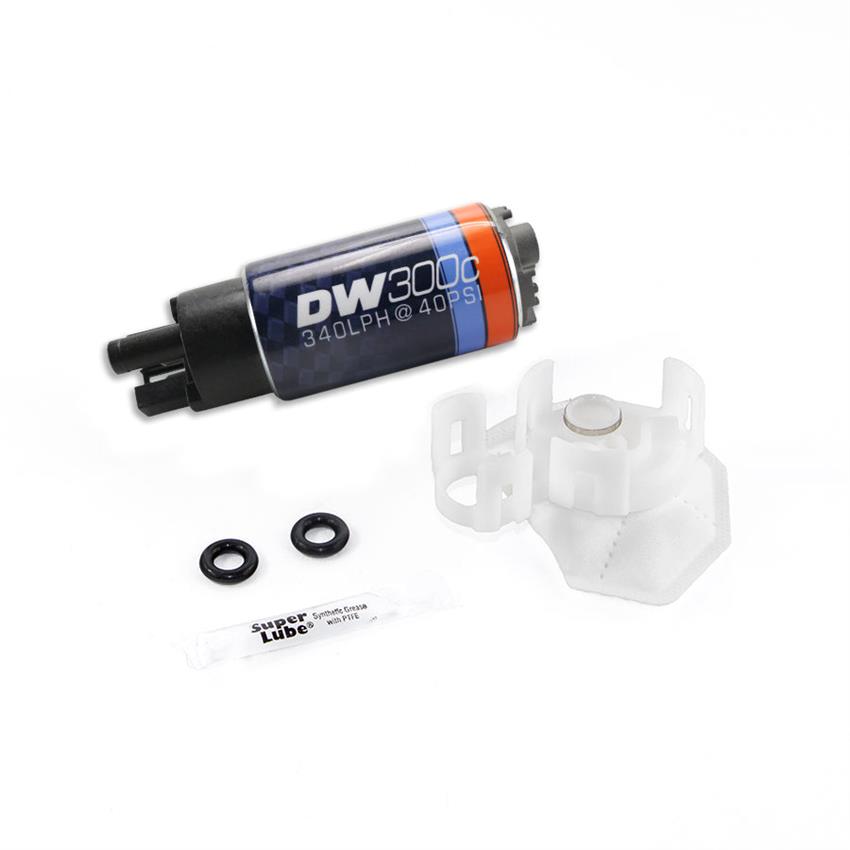 9-307-1026 340 LPH DW300C Compact Fuel Pump with Install Kit for 2008-2015 Mitsubishi Evo X